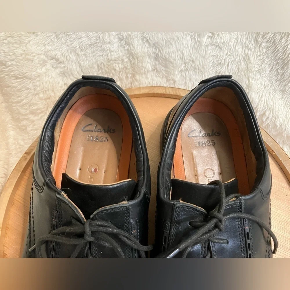 Clarks Unstructured Casual Leather Lace Up Oxford Shoe Mens Size 12